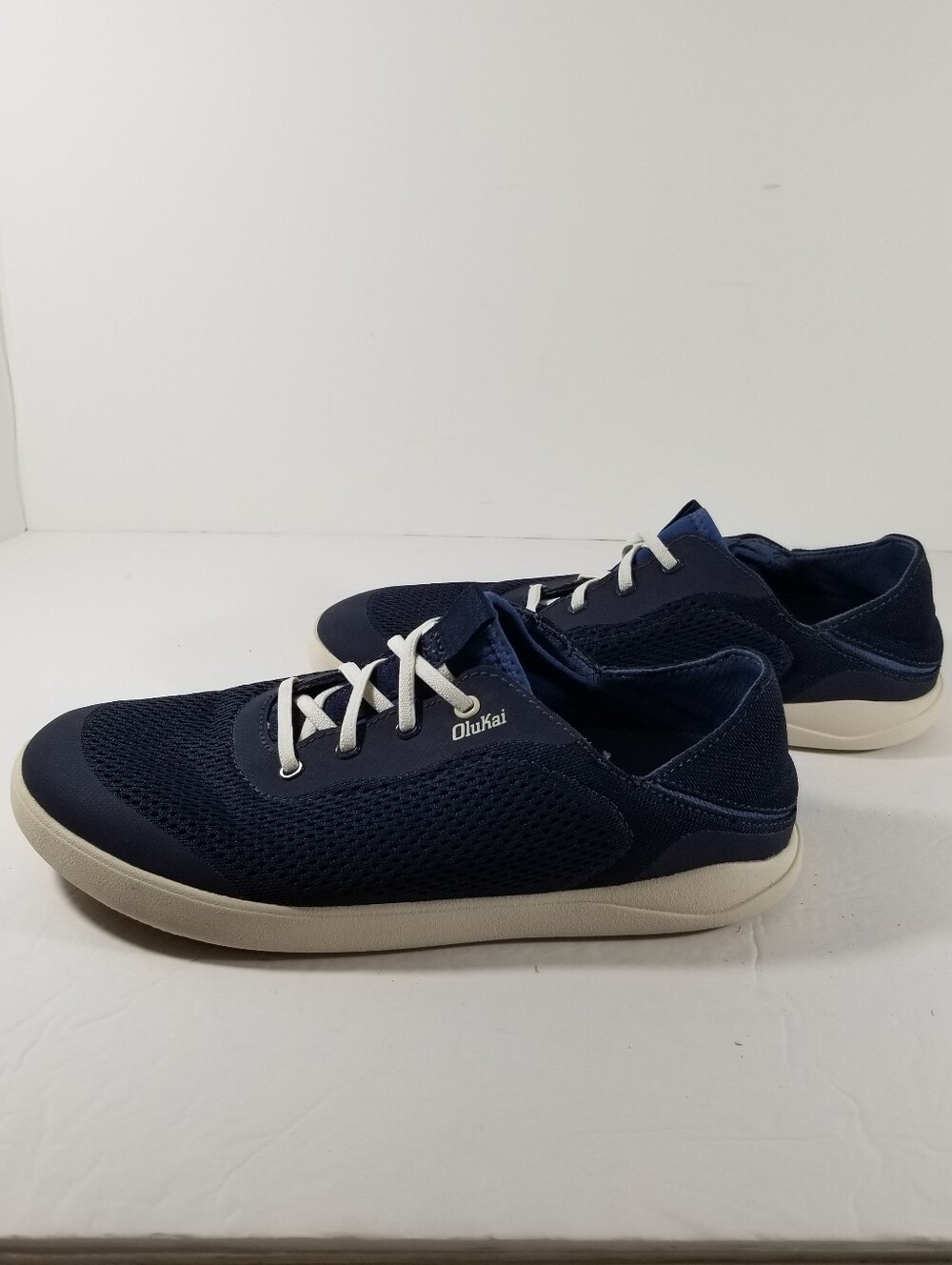 Olukai Moku Pae Shoes Men's Size 9 Blue Comfort Casual Walking Slip On Sneakers